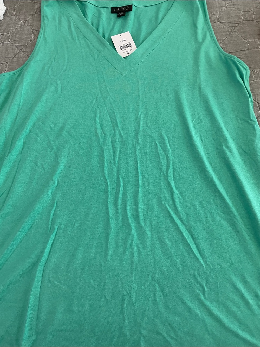 J. Jill Sleeveless V-Neck Top in Teal